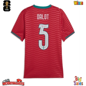 Portugal Diogo Dalot #5 Replica Home Stadium Shirt for Women World Cup 2026 Short Sleeve
